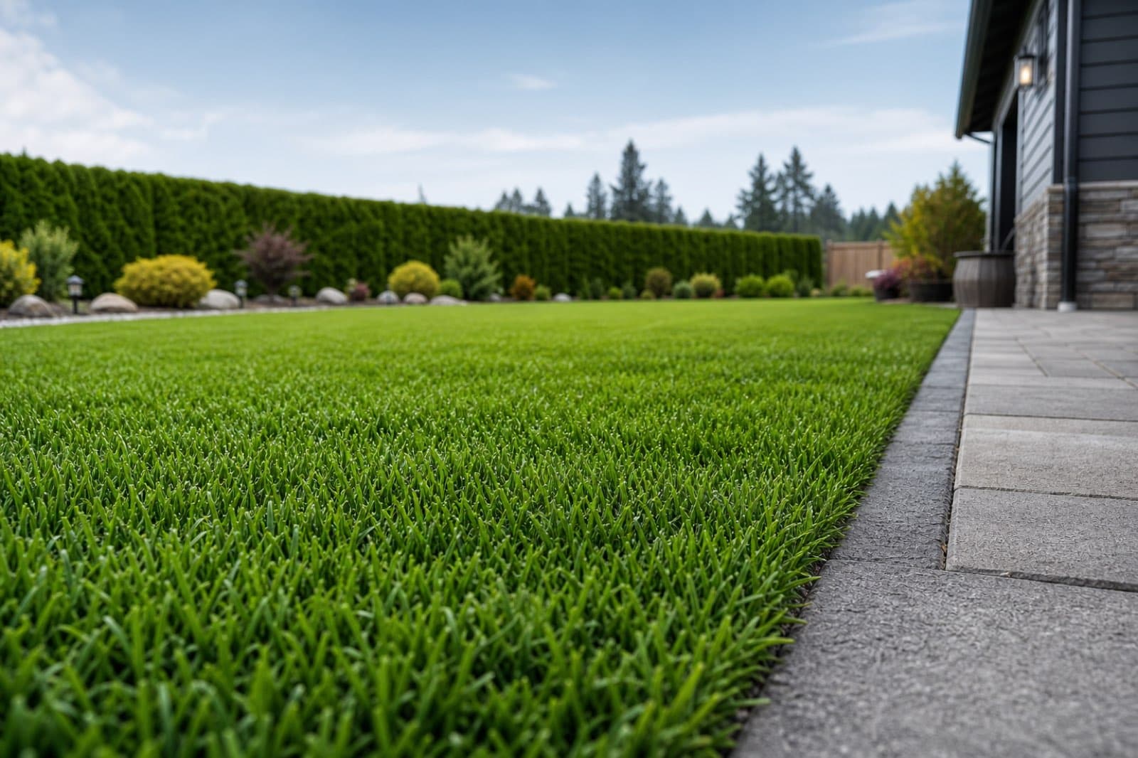 Artificial grass installation in Langley, BC